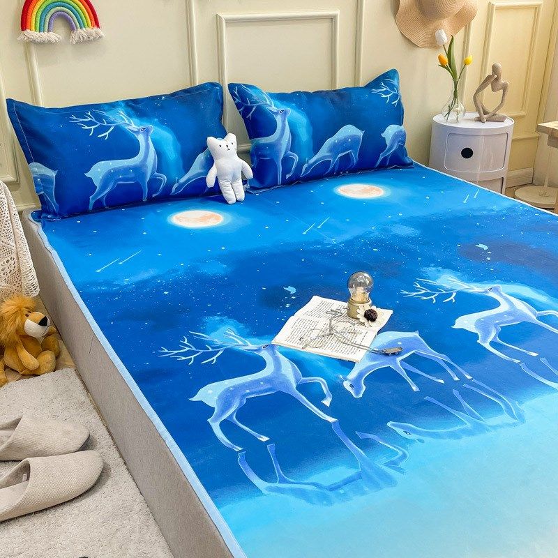 夏天2024新款冰丝凉席床垫款三件套夏季可机水洗冰藤席子夏凉草席,床上用品,冰丝席,淘宝优惠券,粉丝福利购,淘宝优惠卷