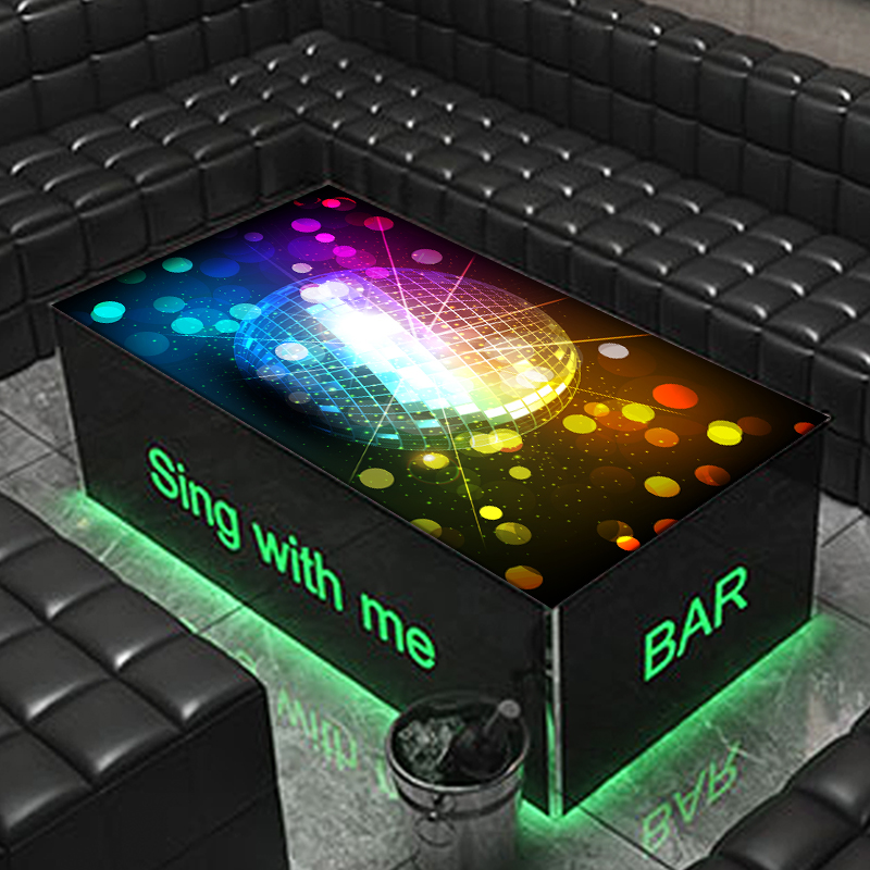 酒吧KTV吧台桌垫防水防油免洗潮流炫酷竞技PVC塑料茶几桌布台布垫