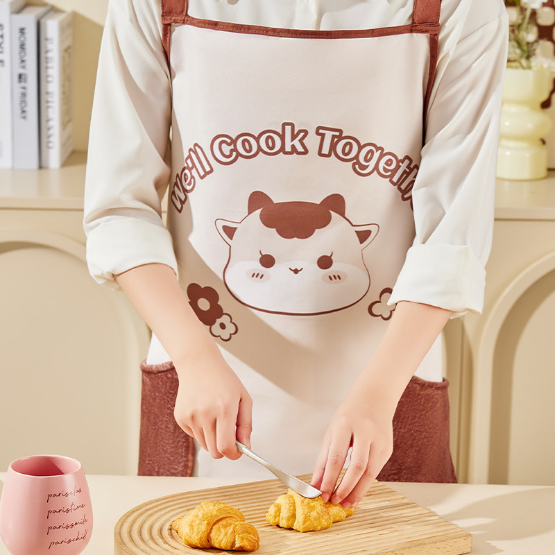 洗碗炒菜切菜围裙厨专用防油污可擦手围腰可爱时尚防污耐磨工作服,家庭/个人清洁工具,围裙,淘宝优惠券,粉丝福利购,淘宝优惠卷