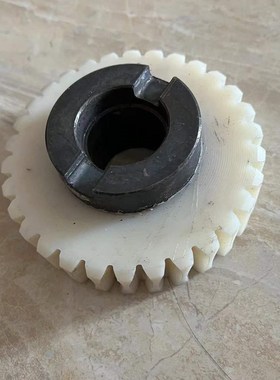 平移门电机推拉门电机配件尼龙涡轮塑料白色开门机转子