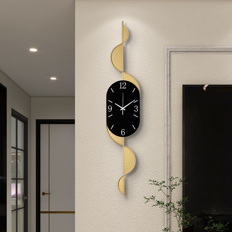 2024新款挂钟客厅家庭时尚现代简约免打孔石英钟创意装饰极简钟表