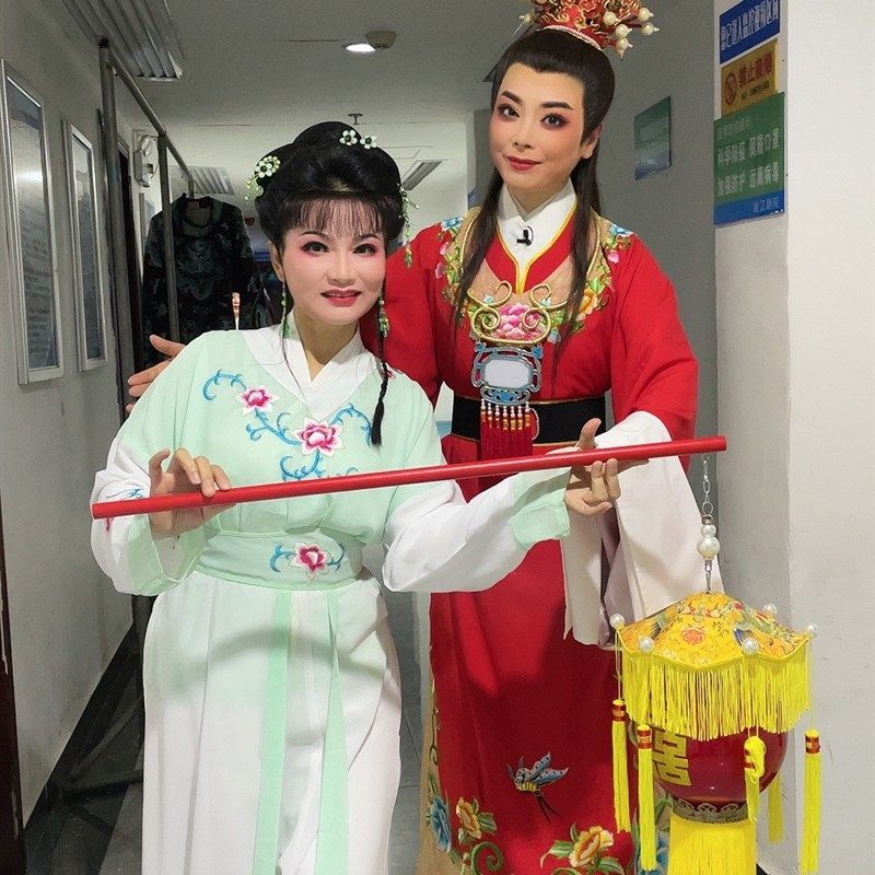 戏曲舞台传统道具喜字结婚婚庆中式手提长杆手工仿古灯笼