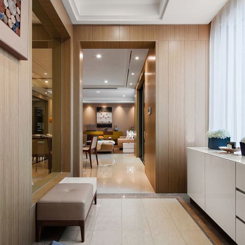 厦门泉州全屋定制入户玄关鞋柜定制侧面开放格储物一体靠墙拐角式