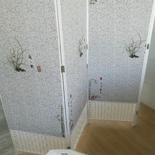 卧室酒店现代中式 屏风布艺帘隔断玄关客厅酒店宾馆餐厅欧式 环保