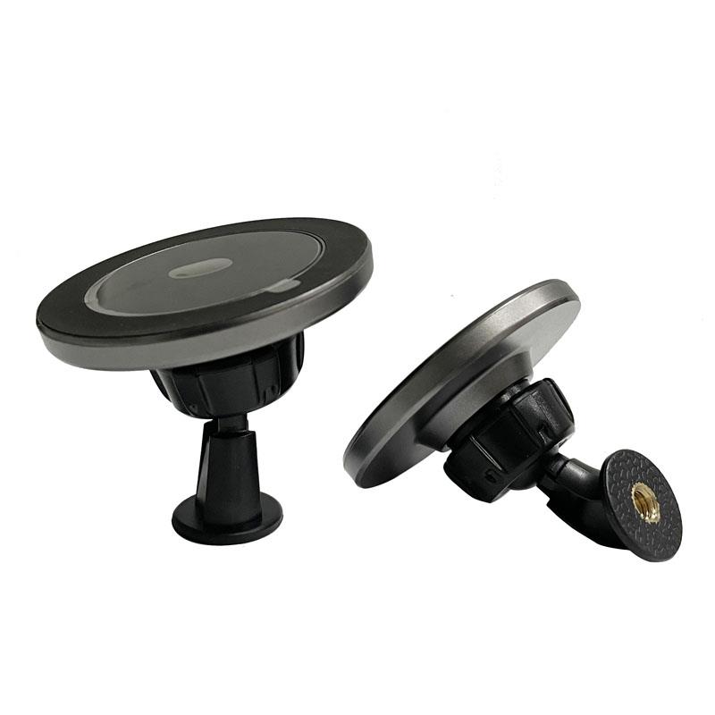 适用于iPhone121314 magsafe三脚架自拍车载支架旋转万向转接头