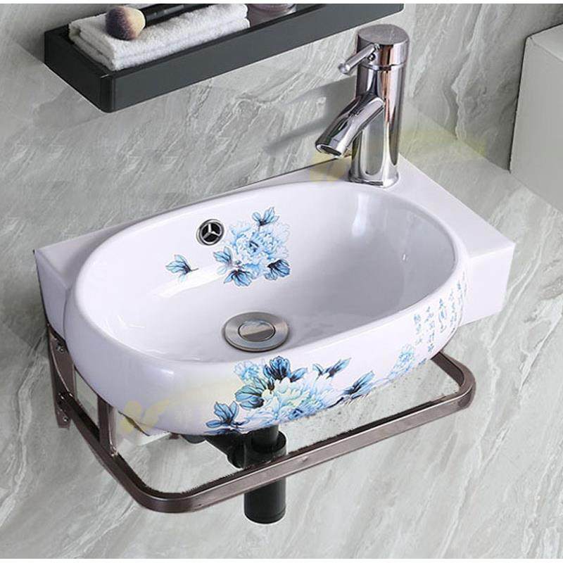 挂墙式洗手盆小阳台水池陶瓷洗脸盆台盆卫生间漱口面盆迷你壁挂盆