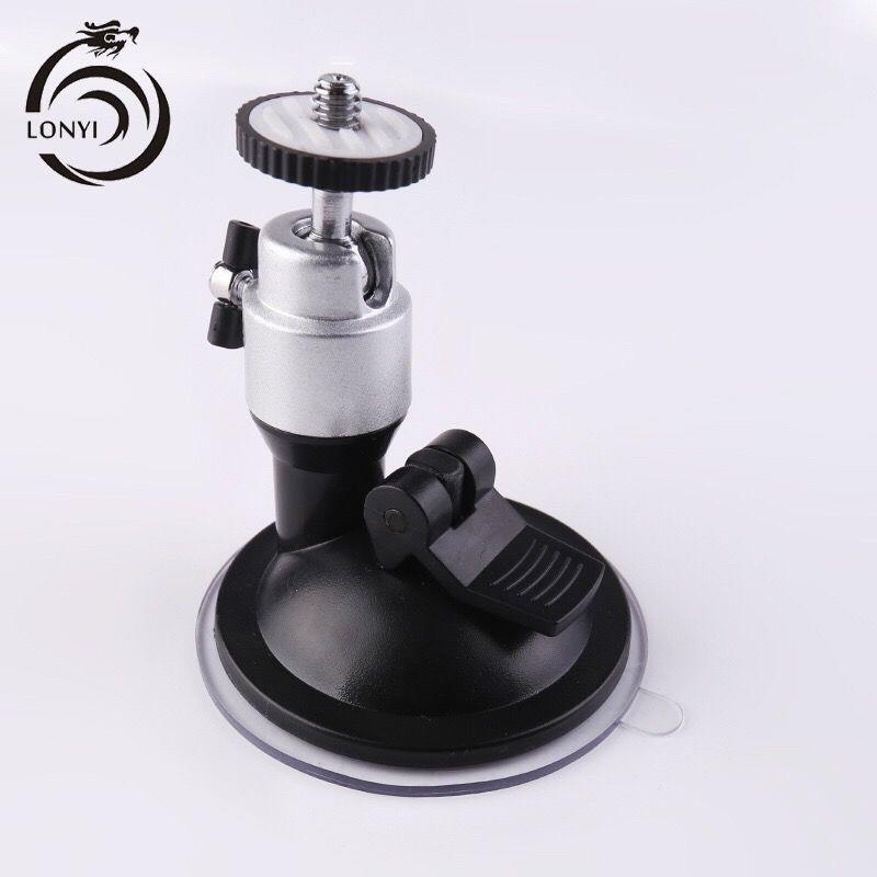 铝制行车记录仪支架 通用车载迷你导航支架螺旋口吸盘铁头6毫米