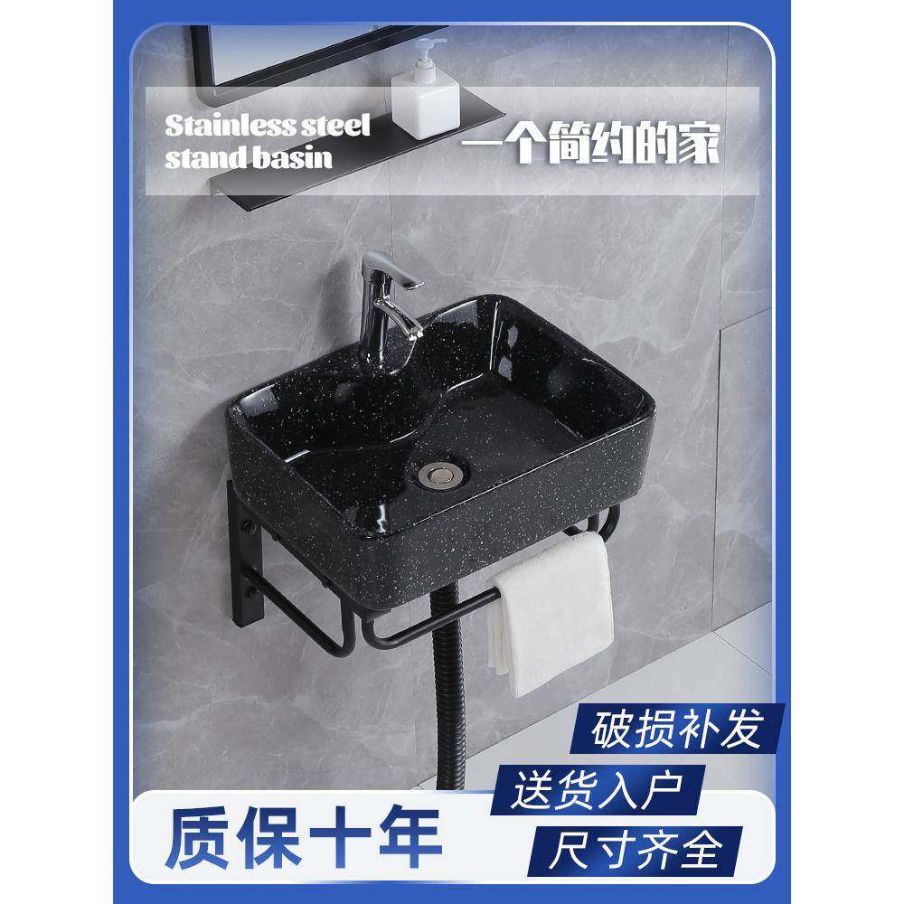 挂墙式洗手盆洗脸盆柜组合卫生间洗手面盘小户型洗脸池洗漱台陶瓷