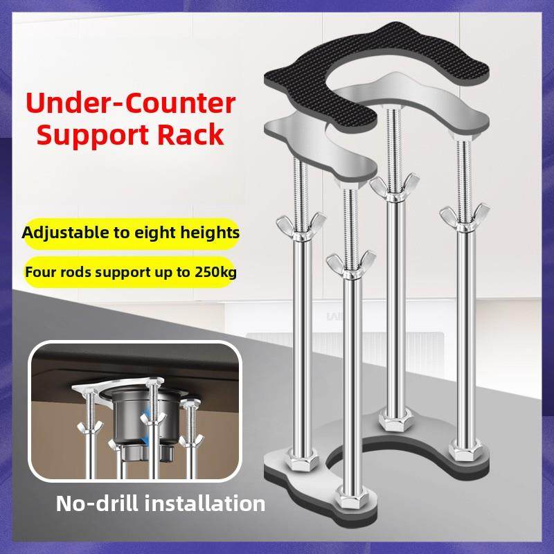 厨房水槽柜台下面盆支撑架不锈钢浴室浴室柜陶瓷特殊三角支架