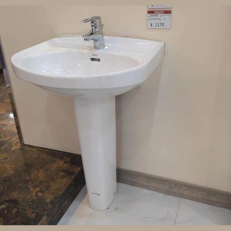 官方TOTO立柱盆陶瓷盆LWN251CB+LWN220阳台卫生间洗面洗手洗脸盆
