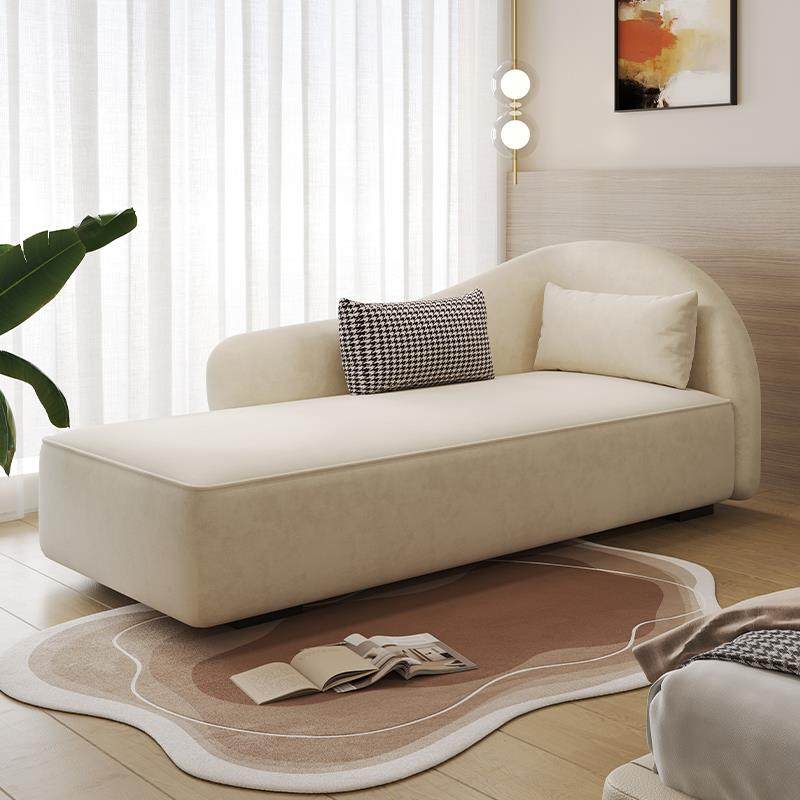 政府补贴琦涵意式极简绒布单人贵妃躺椅沙发酒店民宿美人贵妃