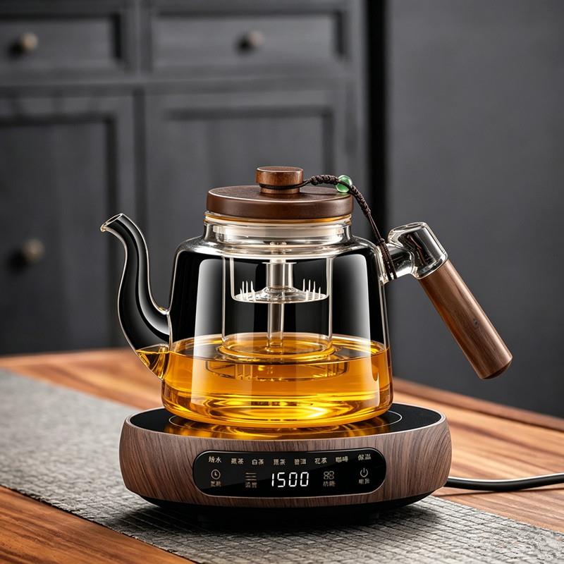 玻璃煮茶壶2026新款加厚大容量煮茶器烧水泡茶壶电陶炉养生壶套装