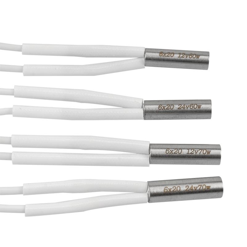 3D打印机加热棒E3Dv6挤出头热端加热棒6*20Mm12V/24V 70W加热管