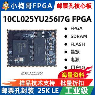 小梅哥10CL025 Cyclone10LP FPGA核心板altera开发板邮票孔工业级
