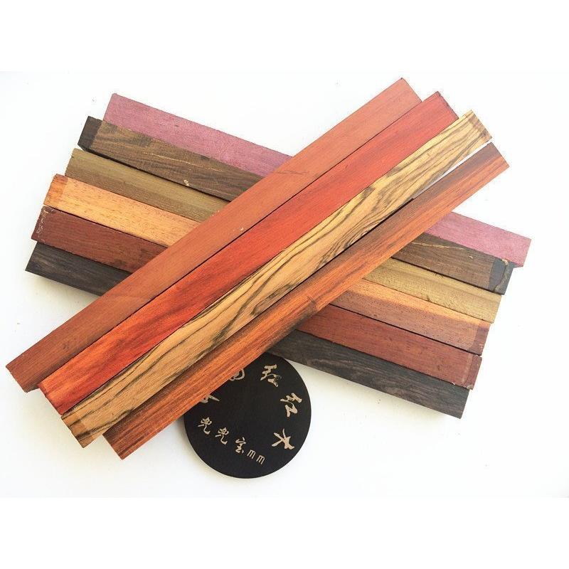 红酸枝 微凹黄檀 紫光檀 绿檀红木小料 手串料 珠子料30x2x2厘米