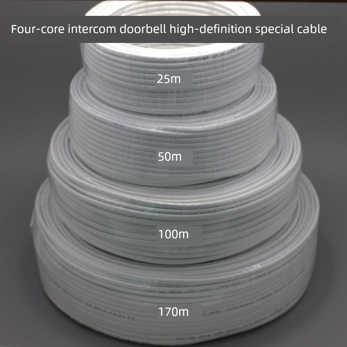 采购产品四芯电话线，低阻门铃专用四芯连接线，门铃4芯电话线，