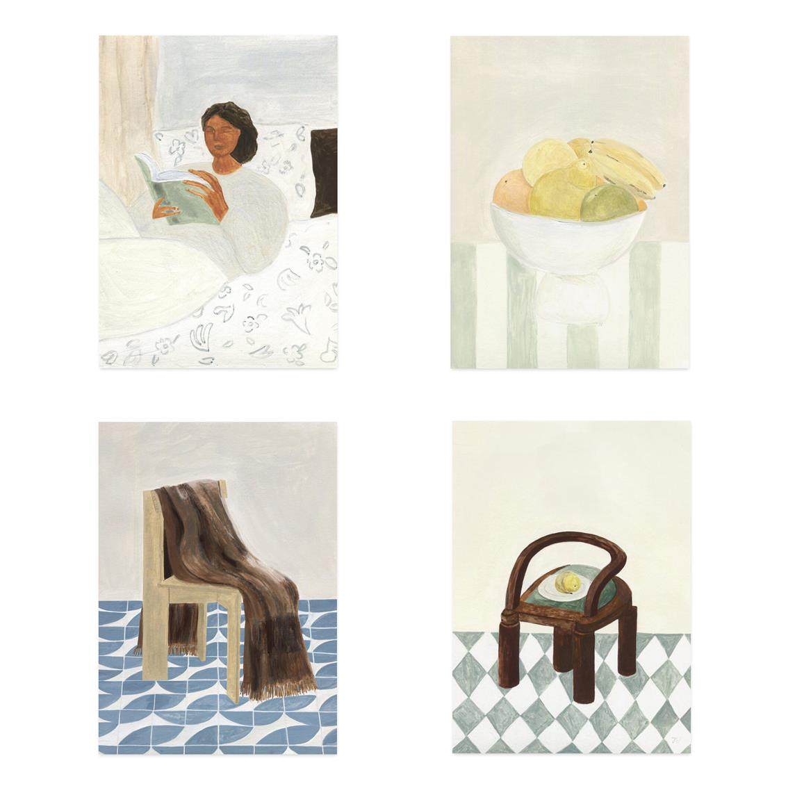 ANNA 丹麦设计Isabelle Vandeplassche艺术海报 北欧客厅卧室餐厅