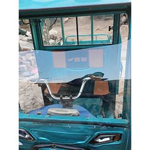 电动三轮车前风挡雨棚前风挡改装高清透明前雨挡塑料耐久板