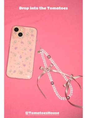 Tomatoes|原创ins芭蕾风少女感蝴蝶结手机链|相机挂绳