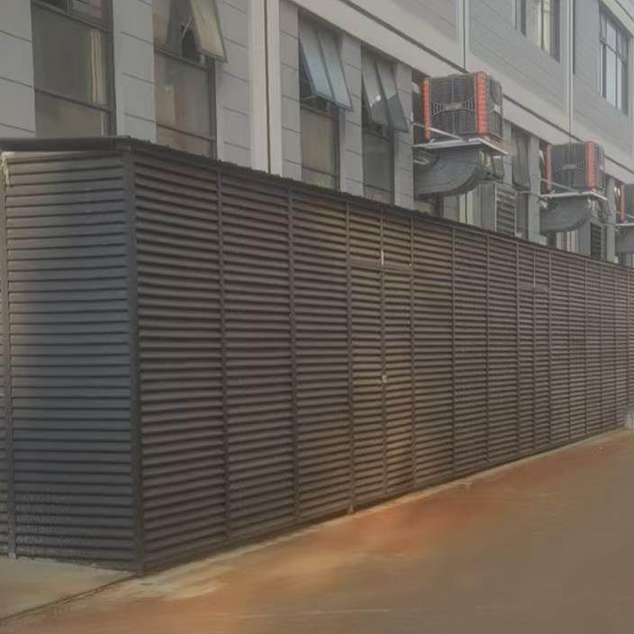 工厂铝合金百叶窗空调外机罩工厂定做室外通风口中央空调格栅护栏