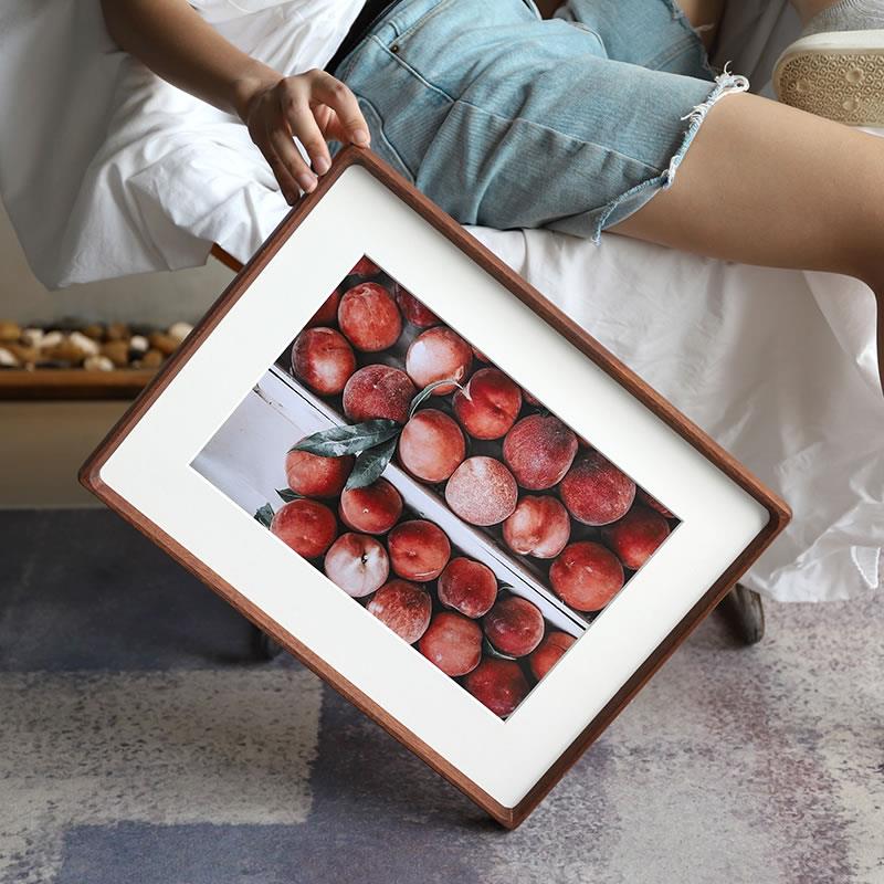 实木圆角画框定制打印照片diy装裱大字画空框相框挂墙海报照片框