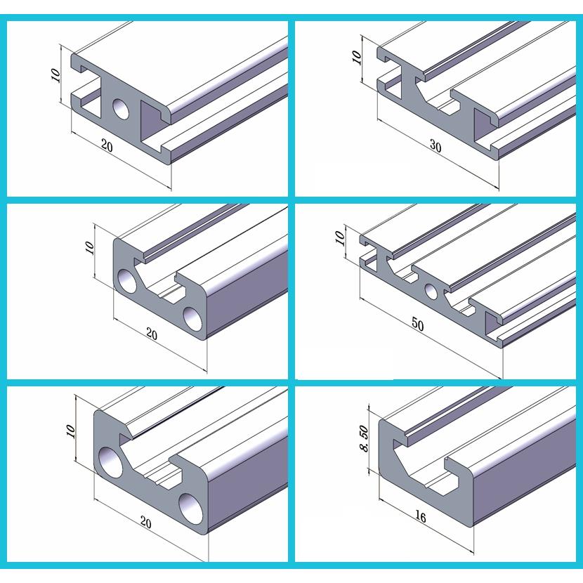 通用铝合金型材10系列 无肩形平板框架102010301050工业铝型材