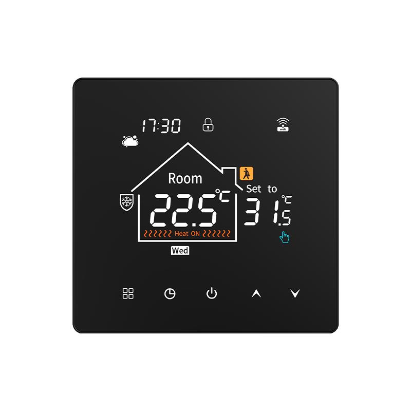 地暖温控面板水暖电暖面板温控器暖气开关控制器WIFI远程有线