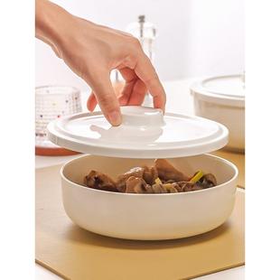 陶瓷微波炉蒸菜碗带盖家用蒸蛋羹专用碗骨瓷隔水炖蒸盘保鲜碗菜盘