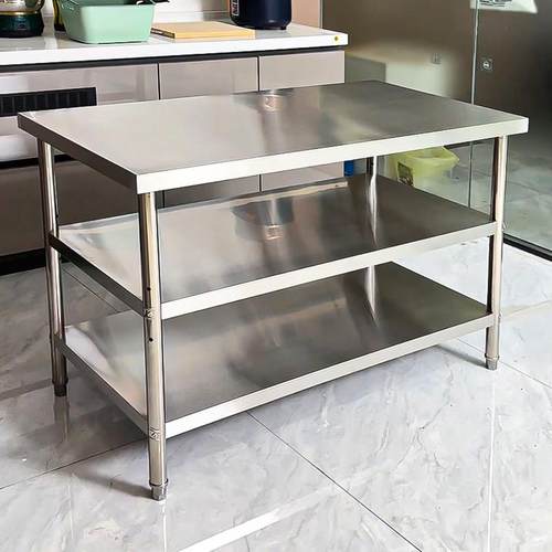 不锈钢工作台置物架厨房专用桌子货架商用架子台操作台打包长方形