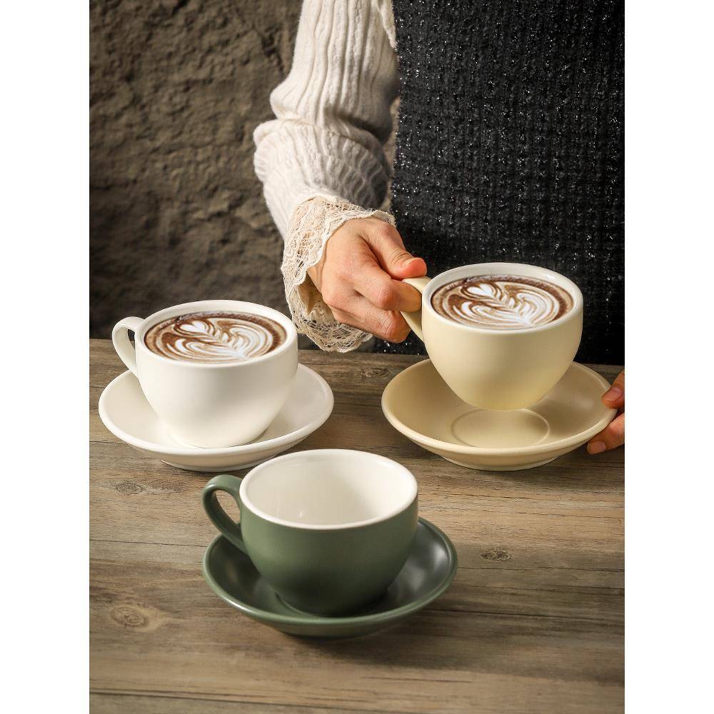 300ml比赛专用拿铁杯拉花咖啡杯商用高档精致意式浓缩卡布奇诺杯