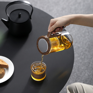 飘逸杯泡茶壶茶水分离家用泡茶神器磁吸泡茶器玻璃过滤冲茶壶茶具
