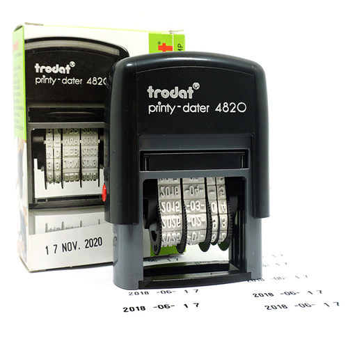 卓达教师日期印章2回墨中英文历调节合格证生产日期印章小号