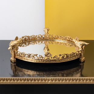 欧式 饰摆设 纯铜水果篮摆件时尚 创意水果盘客厅家居创意果盘装