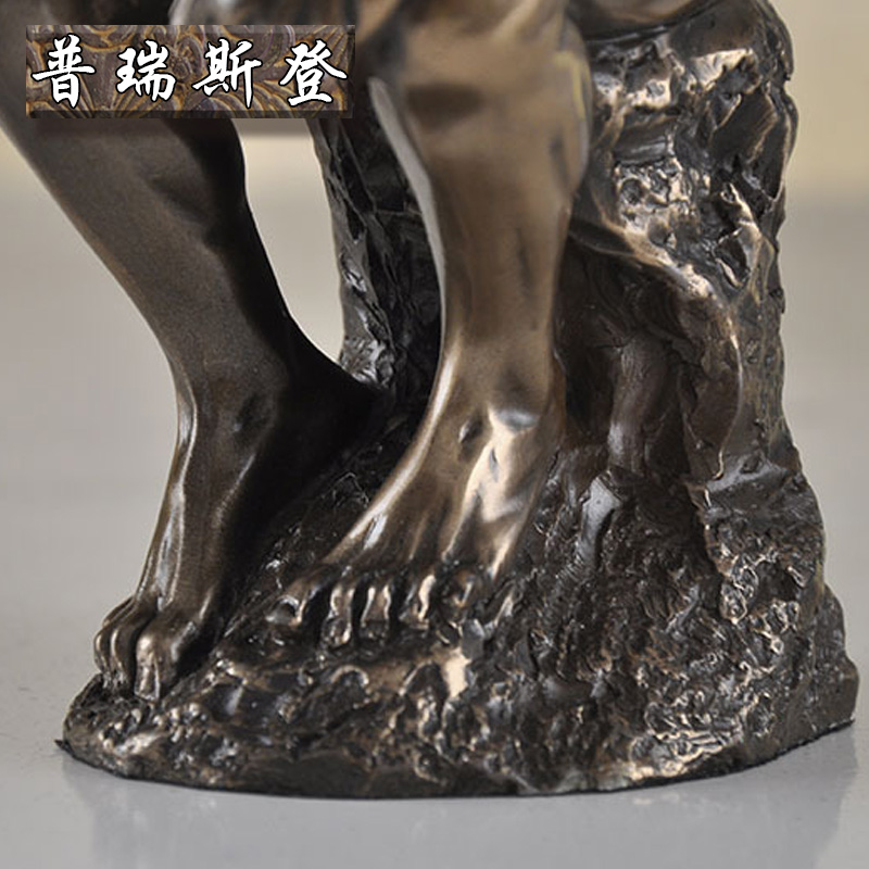 家居摆件欧式现代雕塑工艺品罗丹艺术品思想者思考者摆件仿铜摆设