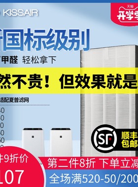 适配夏普空气净化器过滤网KC-E50-W/FZ-D50HF/FZ-D50HD过滤芯集尘