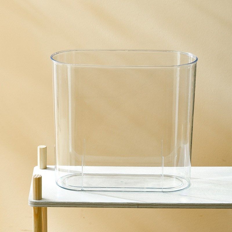 客厅透明鱼缸 塑料垃圾筒家用垃圾桶办公室圆形透明垃圾篓,家庭/个人清洁工具,垃圾桶,淘宝优惠券,粉丝福利购,淘宝优惠卷