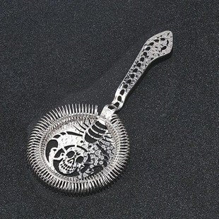 个性蝎子滤冰器 不锈钢欧式霍桑滤冰器 过滤器调酒冰隔鸡尾酒漏网