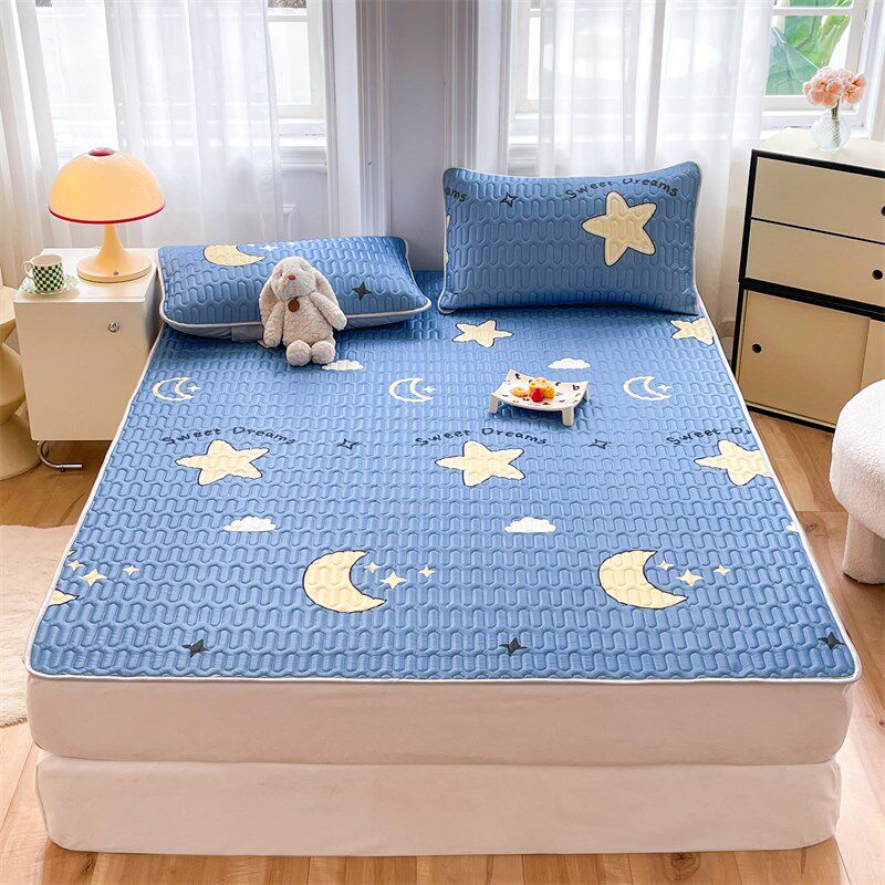 24新款乳胶凉席三件套夏季凉感席套件床上用品双人床软凉席可折叠,床上用品,乳胶席,淘宝优惠券,粉丝福利购,淘宝优惠卷