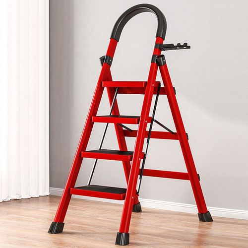 家用梯子折叠多功能伸缩加厚室内人字梯步梯楼梯小型便携四步爬梯