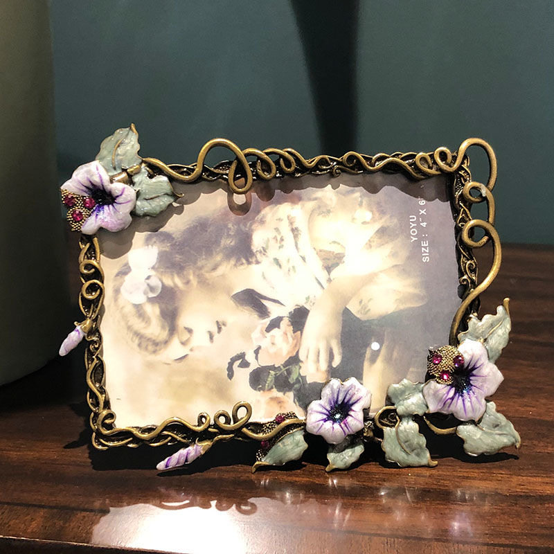 金属寸相框摆台创意田园寸欧式奢华复古免费洗照片桌面像框相架,家居饰品,相框/画框,淘宝优惠券,粉丝福利购,淘宝优惠卷