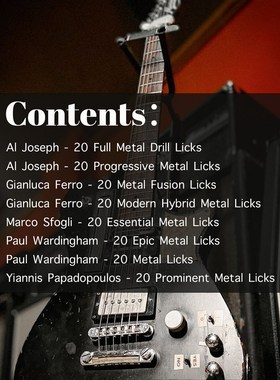 JT条金属乐句装电吉他前卫Fuion原谱视频伴奏