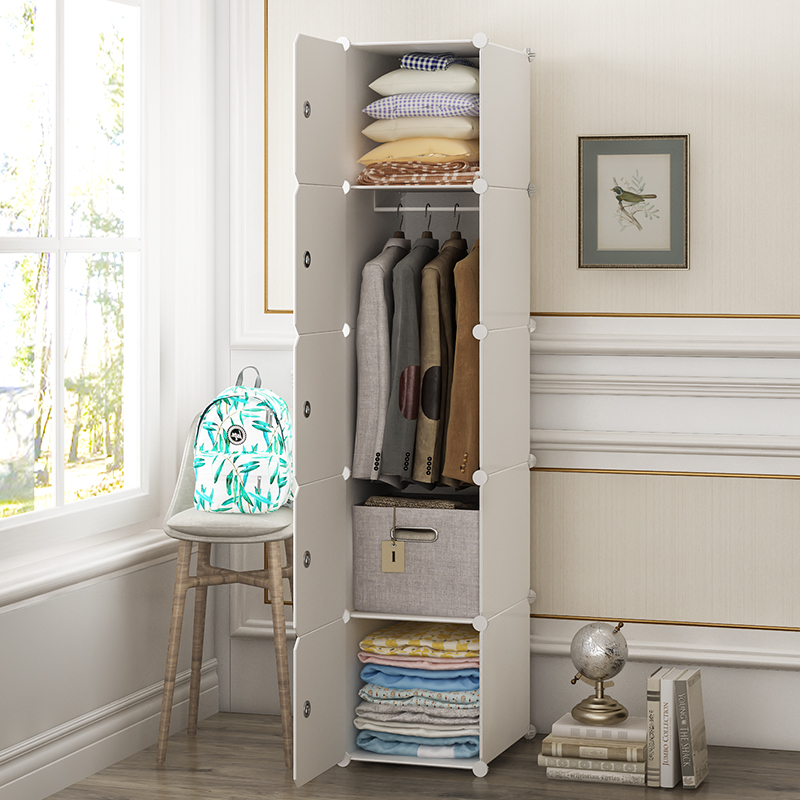 小型衣柜简易宿舍单人出租房家用卧室现代简约儿童储物柜收纳柜子