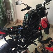 银钢小怪兽摩车原厂烤漆黑色铁油箱燃油储备箱总成