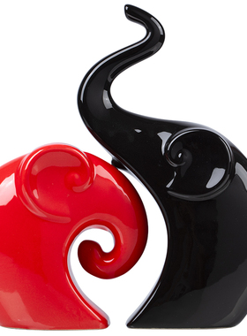 大象陶瓷家居创意客厅摆设茶几桌面鞋柜卧室内电视酒柜装饰品