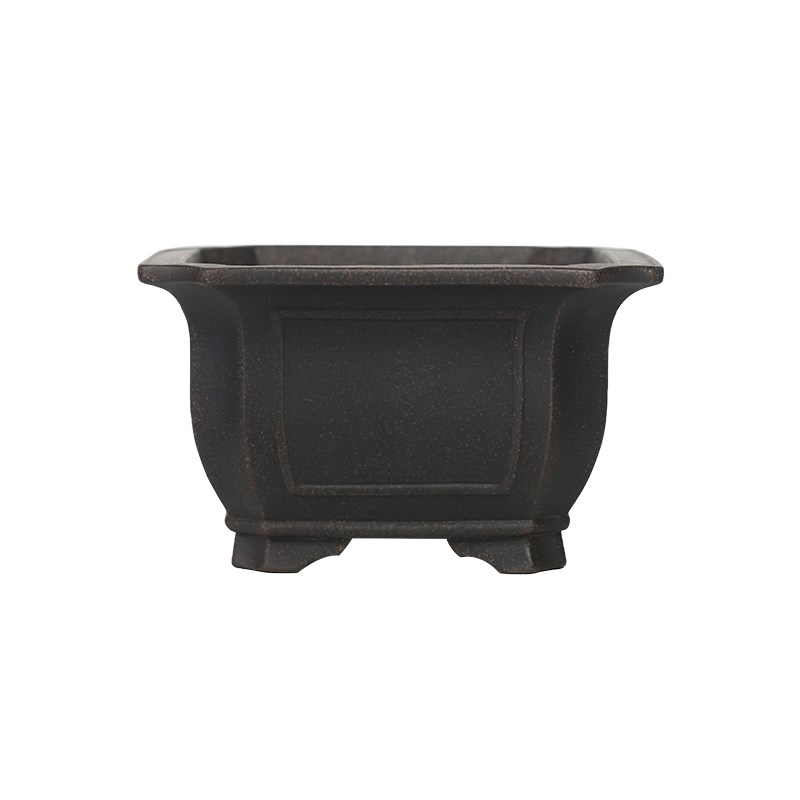 宜兴盆景紫砂花盆精品古铜泥四方盆栽绿植花卉复古桌面阳台古典盆