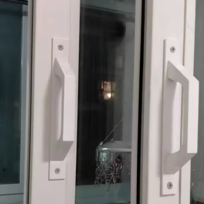 明装扶手塑钢移纱窗免打孔把手铝合金门窗小拉手平推拉玻璃门