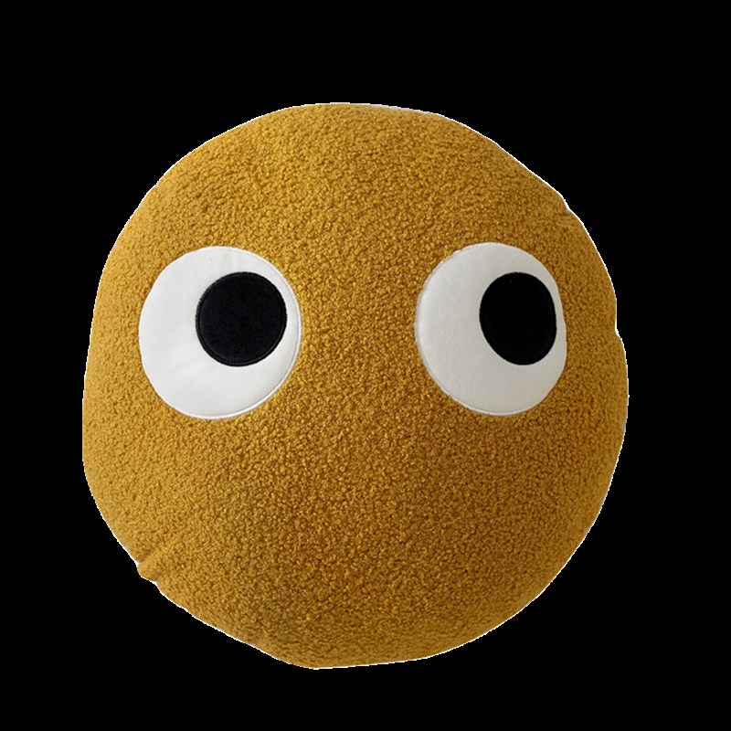 黑煤球搞怪抱枕沙发毛绒丑萌爱办公室靠垫宿舍玩偶汽车靠枕