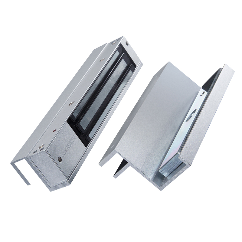 纳奇 上下无框玻璃门磁力锁支架2公斤磁力锁 U型夹ZL支架