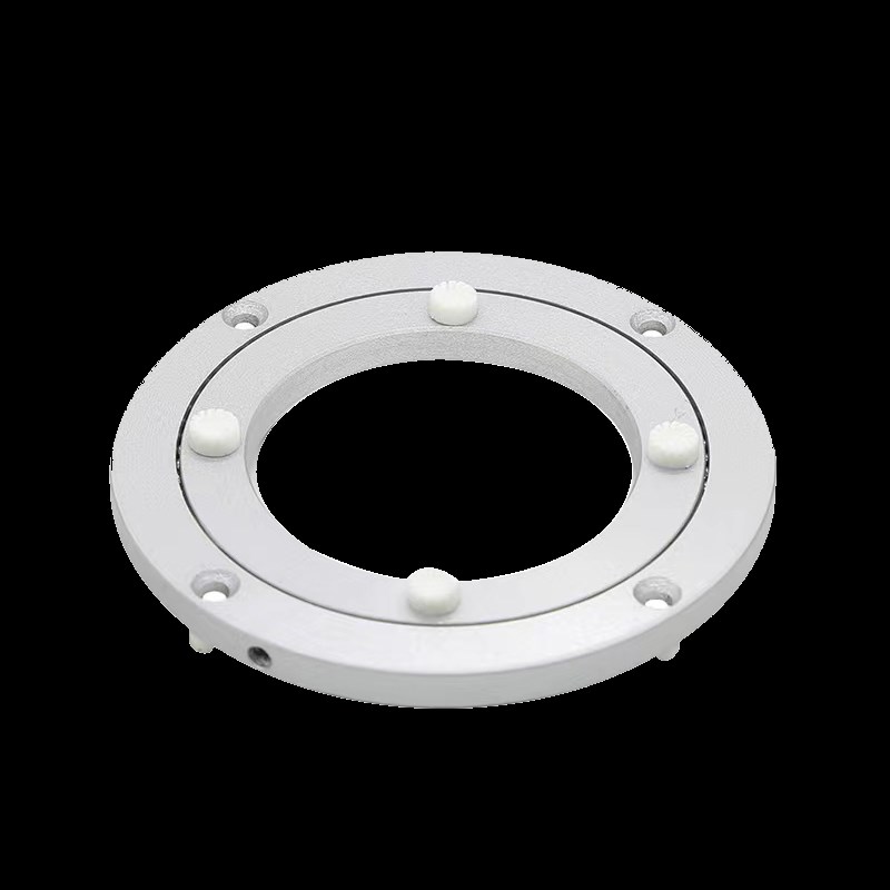 餐桌转盘底座万向轴承滑轮转芯圆桌木质大理石玻璃顺滑铝合金静音