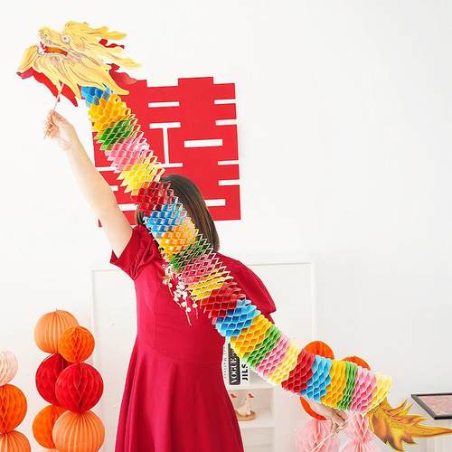 接亲游戏道具创意结婚拍照新娘龙头堵门舞龙婚房布置用品晨袍秀禾